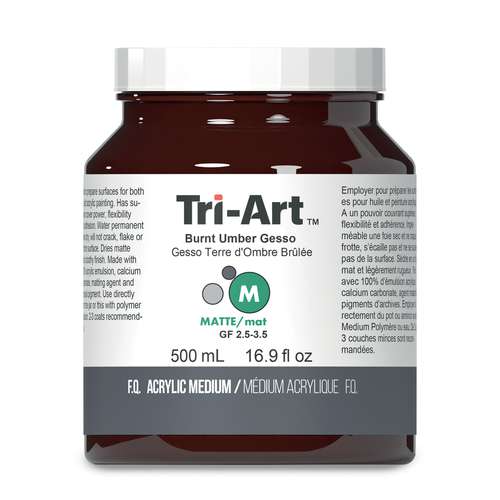 Tri-Art™ Burnt Umber Gesso, matt 