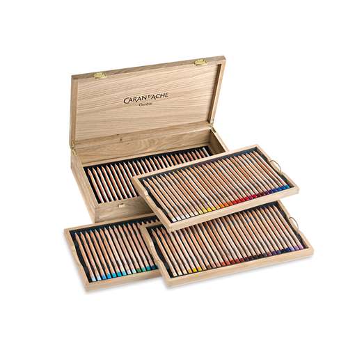 Coffret en bois 100 crayons Luminance 