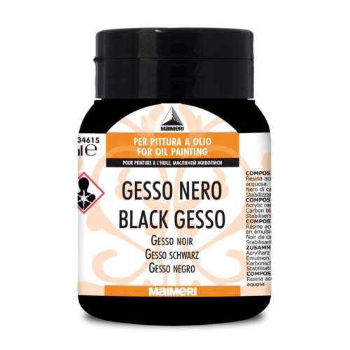 MAIMERI Gesso schwarz, Acrylgrundierung 