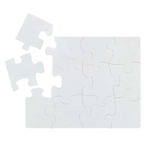 Cléopâtre rechteckeckiges Puzzle 12 Teile 19 x 24 x 0,2 cm Weiß 