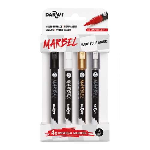 Set de 4 marqueurs Marbel Darwi 