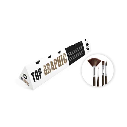Set de 4 pinceaux Top Graphic Borciani e Bonazzi 