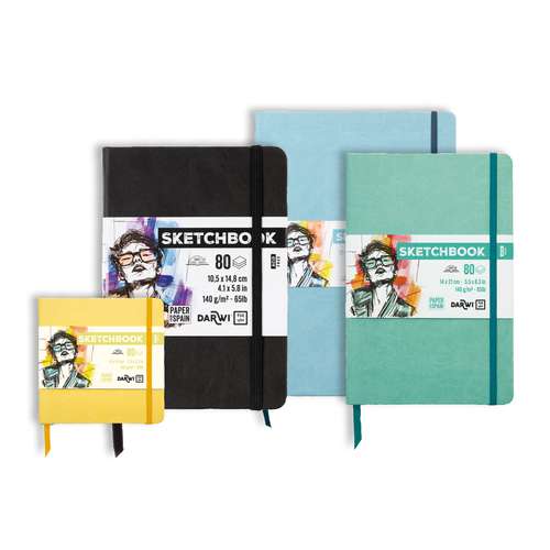 DARWI® FOR YOU Skizzenbuch, 80 Blatt, 140 g/m² 