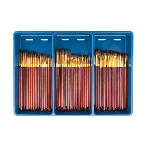 Royal & Langnickel 120er Pinselset, Soft-Sable Borsten 
