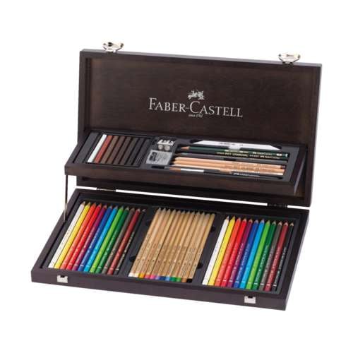Coffret en bois Art & Graphic Compendium 53 pièces Faber-Castell 